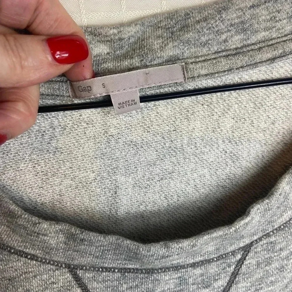 Gap Tunic Dress Women S Gray 3/4 Sleeve PolyCotton - Picture 2 of 4